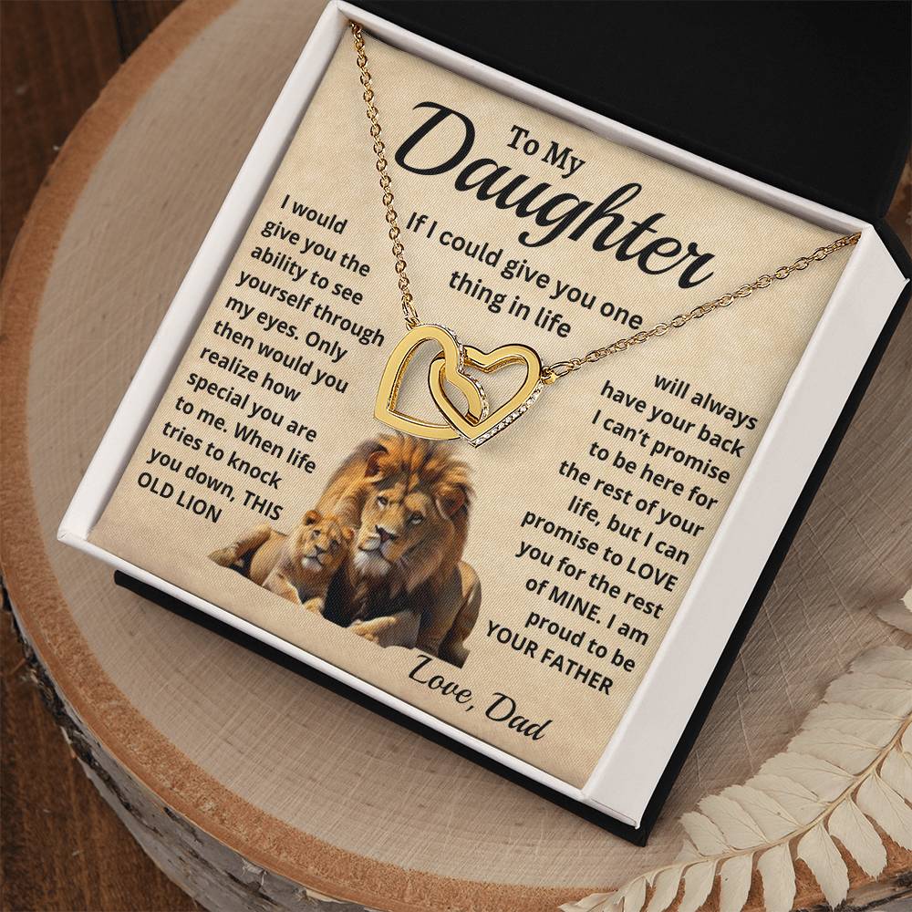 To my daughter necklace gift from dad. Daughter Christmas gift idea or birthday gift