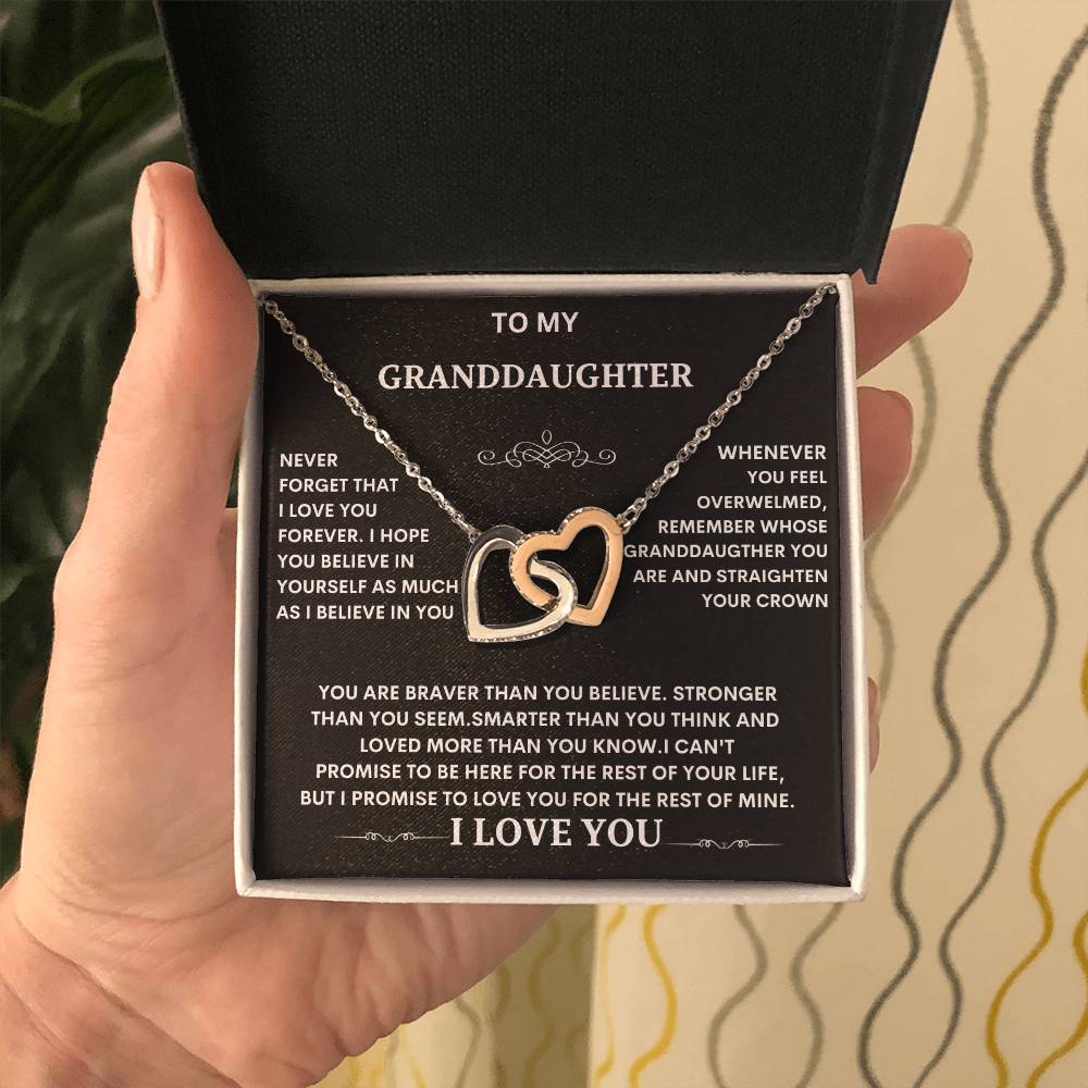 Granddaughter Necklace gift, Christmas graduation Special Gift for Granddaughter