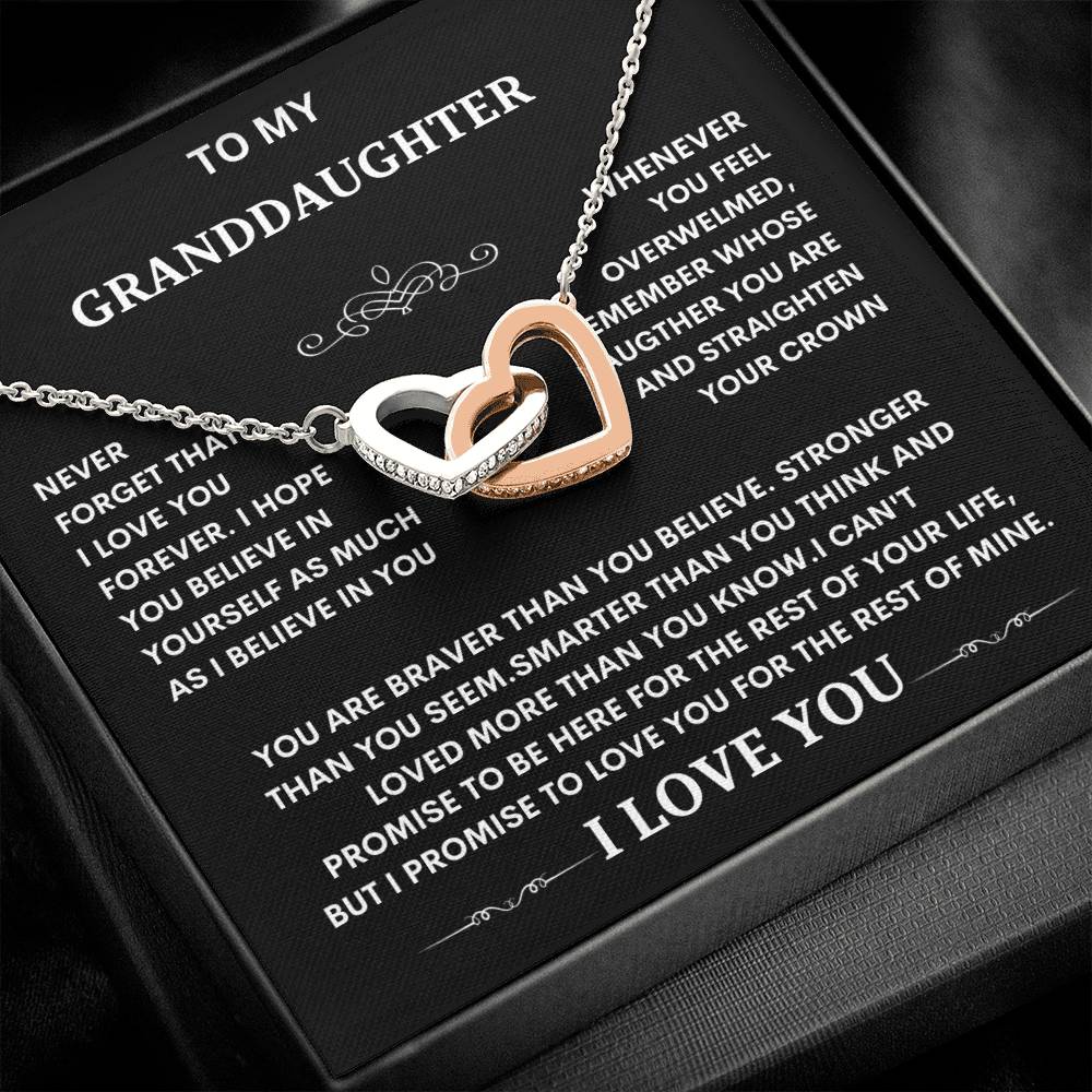 Granddaughter Necklace gift, Christmas graduation Special Gift for Granddaughter