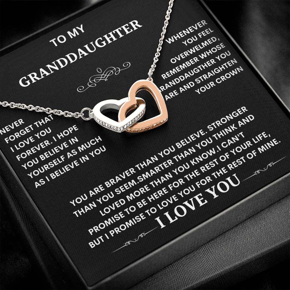 Granddaughter Necklace gift, Christmas graduation Special Gift for Granddaughter