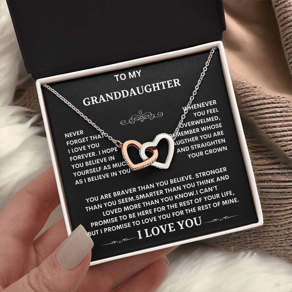 Granddaughter Necklace gift, Christmas graduation Special Gift for Granddaughter