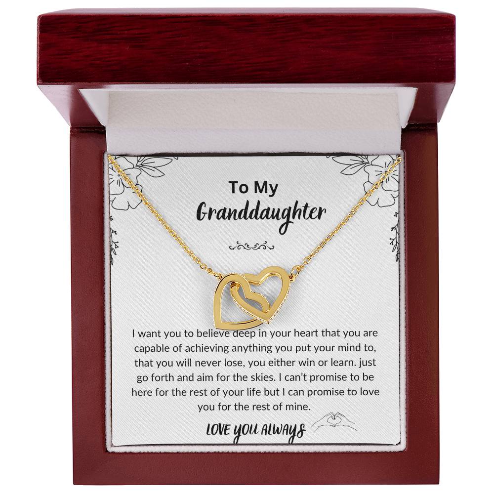 Granddaughter necklace gift from grandpa grandma Christmas birthday gift for granddaughter