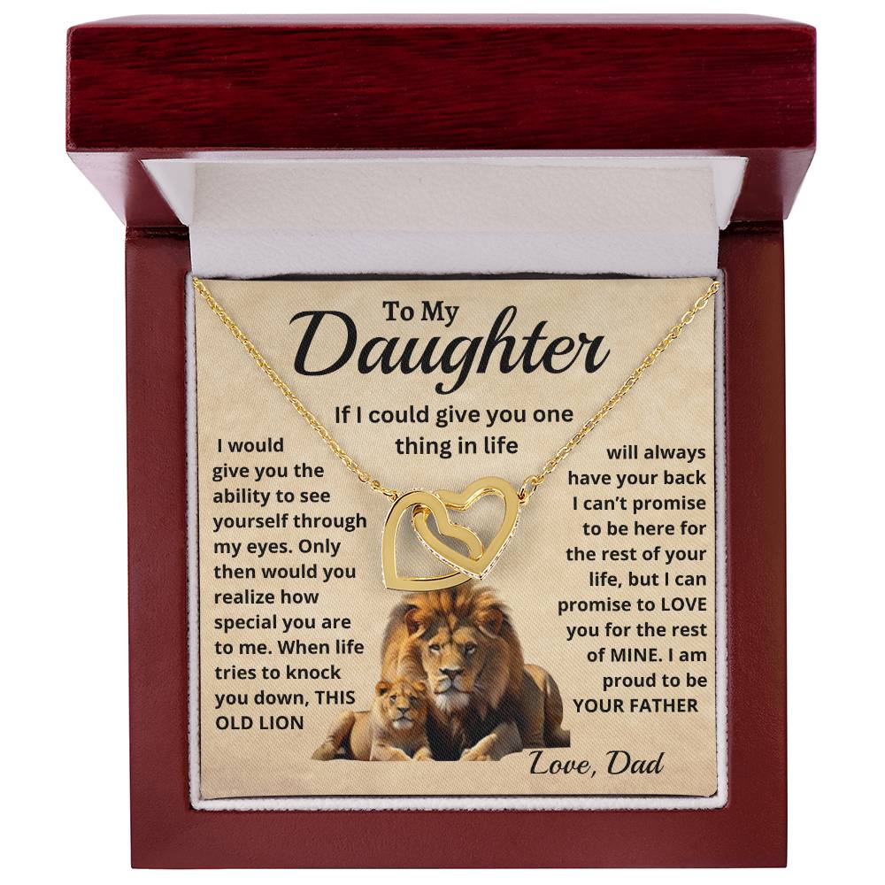 To my daughter necklace gift from dad. Daughter Christmas gift idea or birthday gift