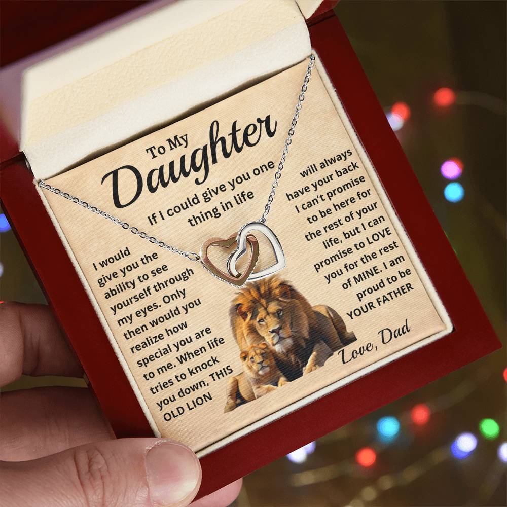 To my daughter necklace gift from dad. Daughter Christmas gift idea or birthday gift