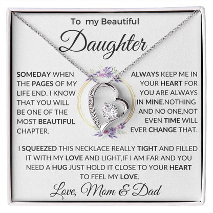 Daughter Necklace, Gift for Daughter from Dad, Daughter Father Necklace gift