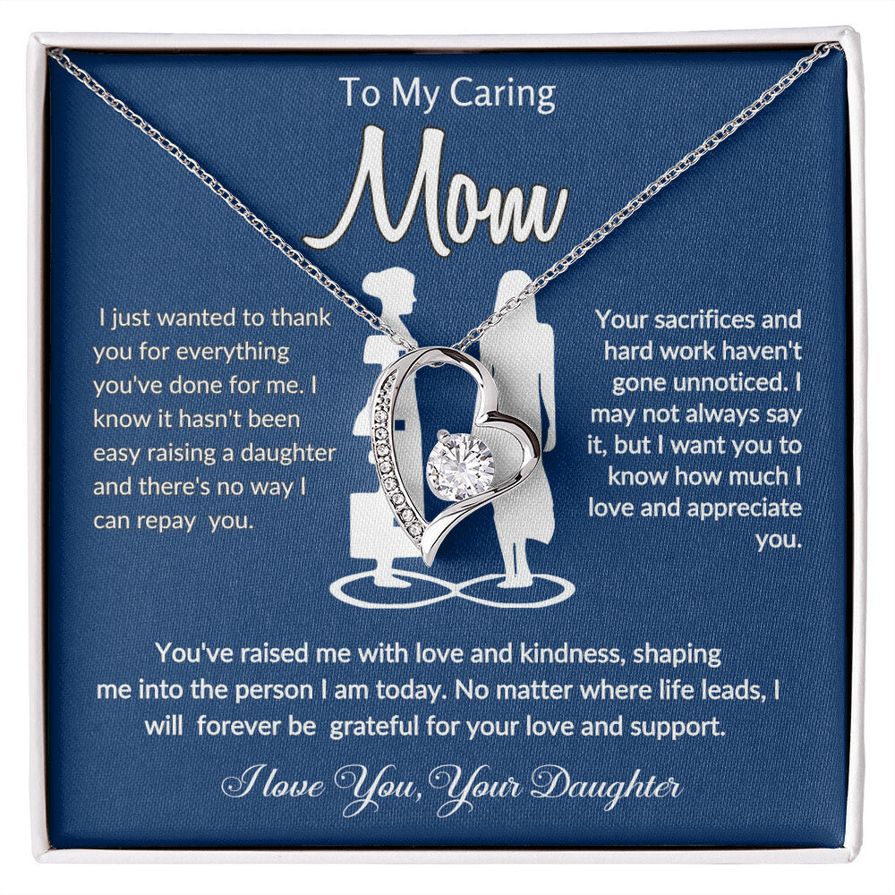 Meaningful daughter to mom necklace gift for Mother's Day. to my mom necklace gift from daughter.mom gift idea