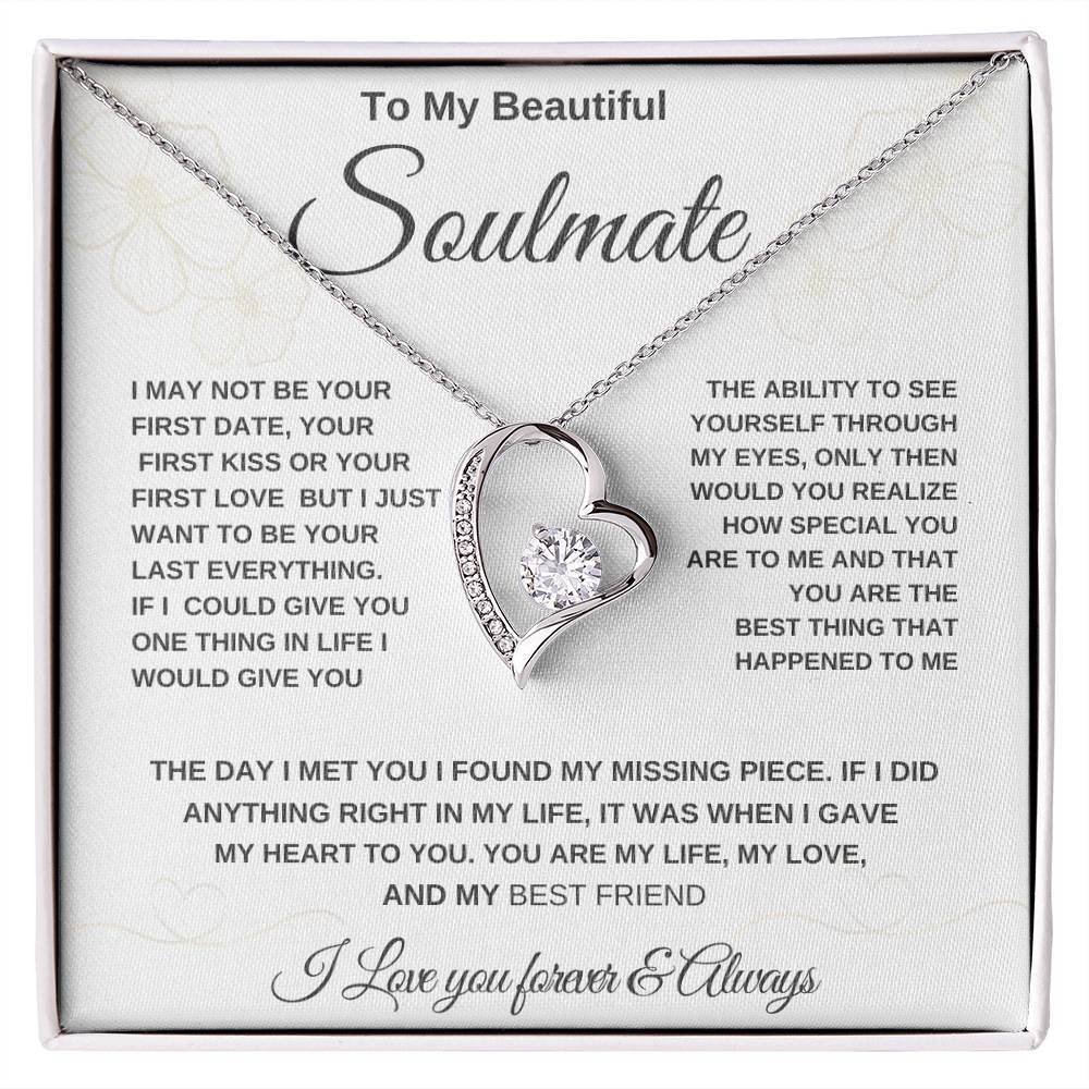 Birthday Soulmate Necklace Gift for Wife, Christmas Gifts For Women, Anniversary Gift For Wife