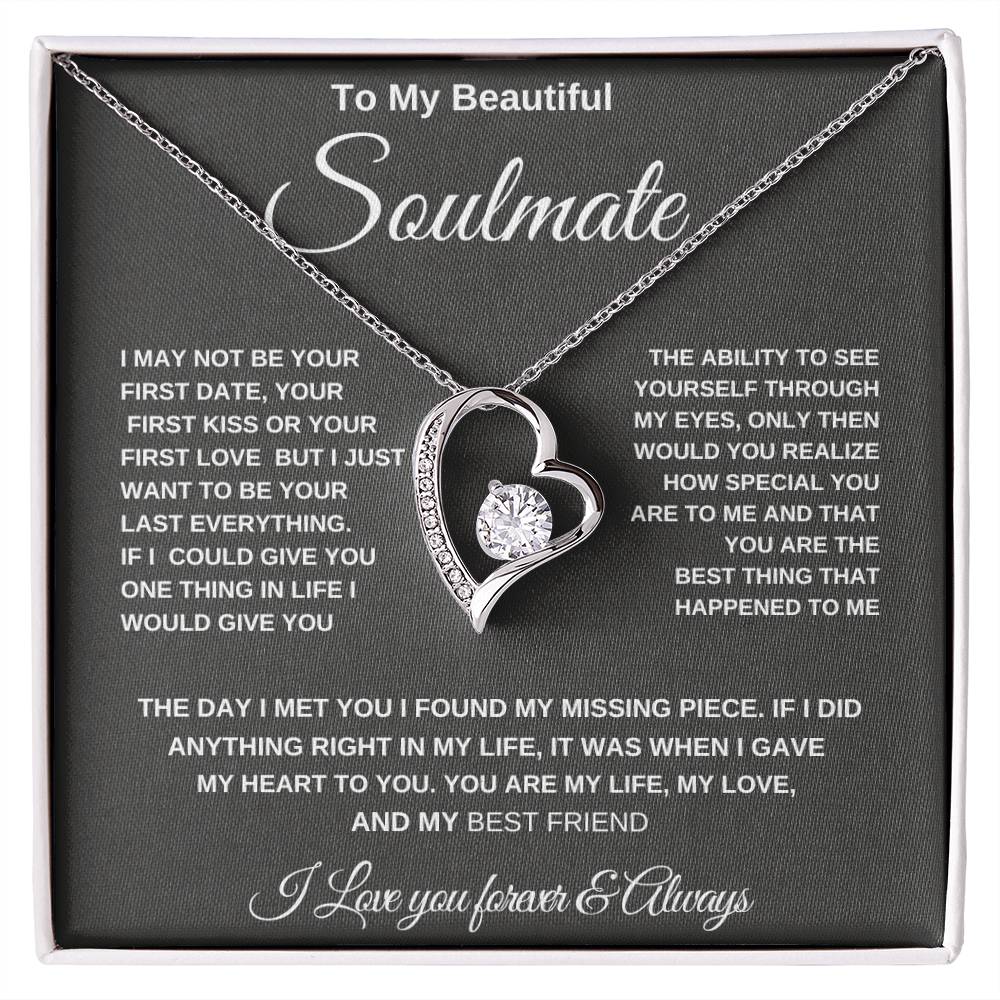 Anniversary Gift Soulmate Necklace for Wife" "Valentine's Day Soulmate Necklace for Her" "Christmas Gift Soulmate Necklace for Wife