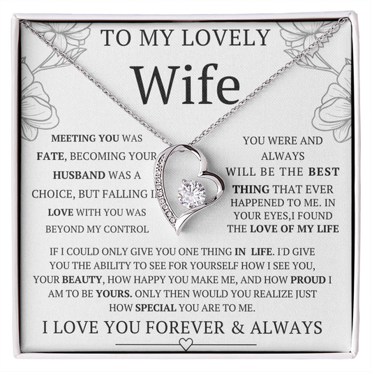 Wife Necklace Gift for Wife Anniversary Birthday Valentine Jewelry