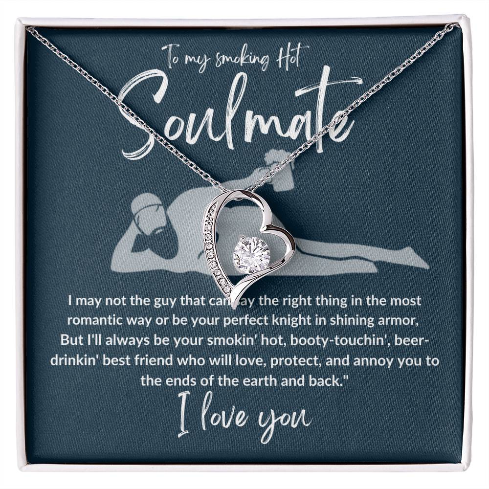 To My Beautiful Soulmate Necklace To My Beautiful Wife Necklace My Future Wife Gift Soulmate Jewelry Forever Love Necklace