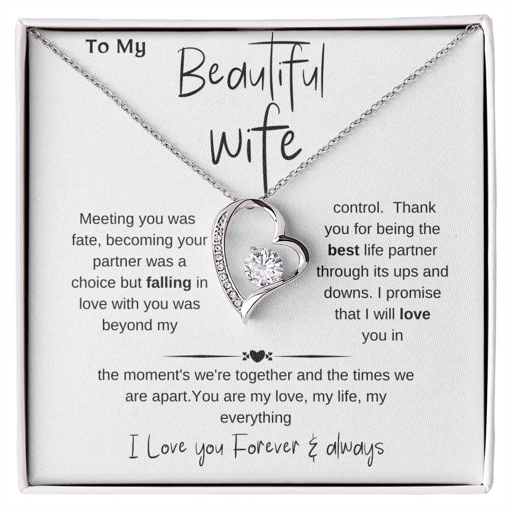 Special gift for my wife, Romantic partner jewelry,