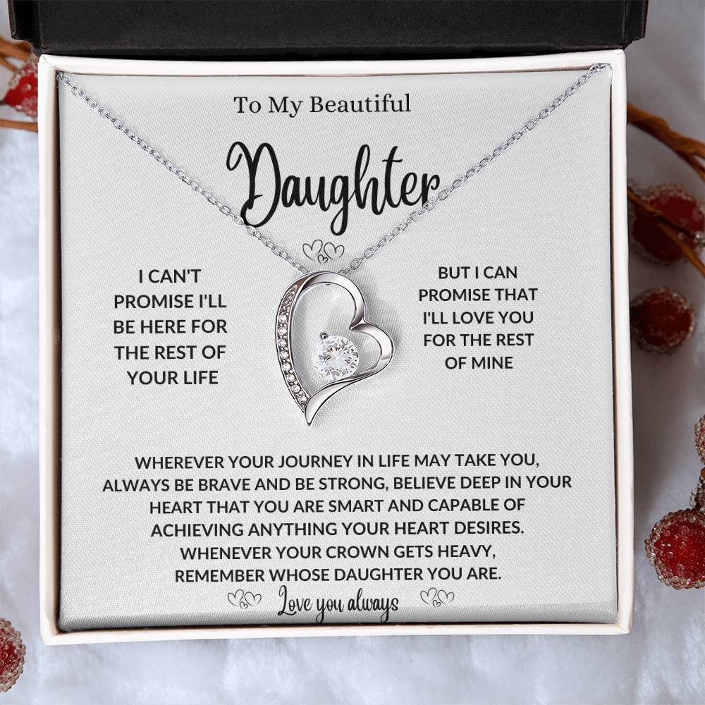 To my daughter necklace gift from mom or dad,Best birthday  graduation present  for her