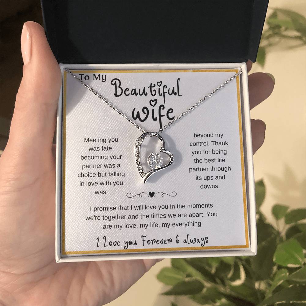 Wife soulmate necklace, Romantic partner jewelry, Special B-day gift for my wife