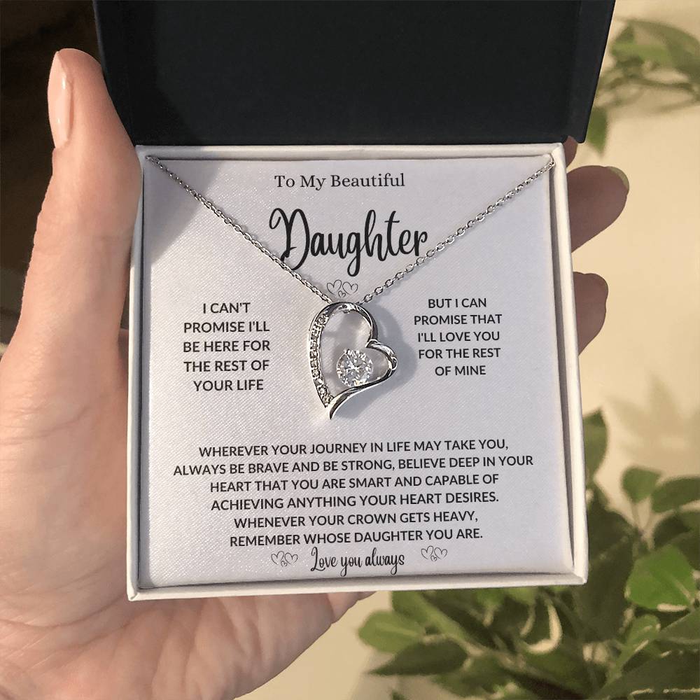 To my daughter necklace gift from mom or dad,Best birthday  graduation present  for her