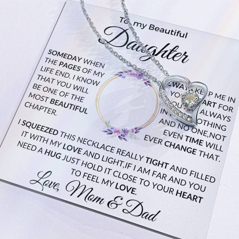 Daughter Necklace, Gift for Daughter from Dad, Daughter Father Necklace gift