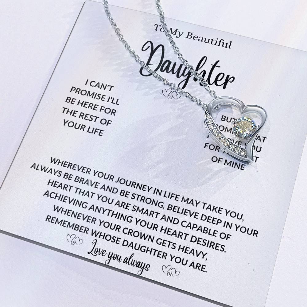 To my daughter necklace gift from mom or dad,Best birthday  graduation present  for her