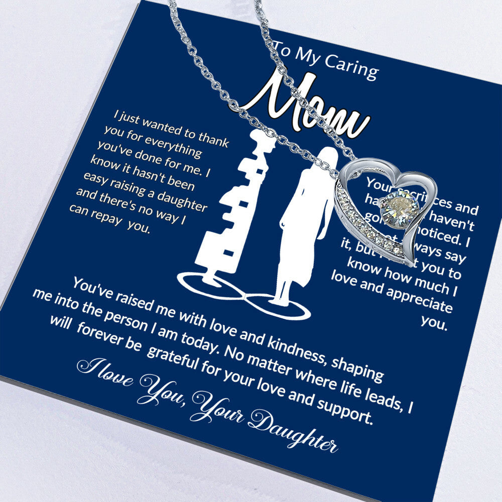 Meaningful daughter to mom necklace gift for Mother's Day. to my mom necklace gift from daughter.mom gift idea