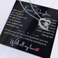 Bonus Daughter Necklace from Bonus Mom or Dad/ Heartfelt Gift with Message Card, Jewelry Gift for Birthday, Christmas, Graduation