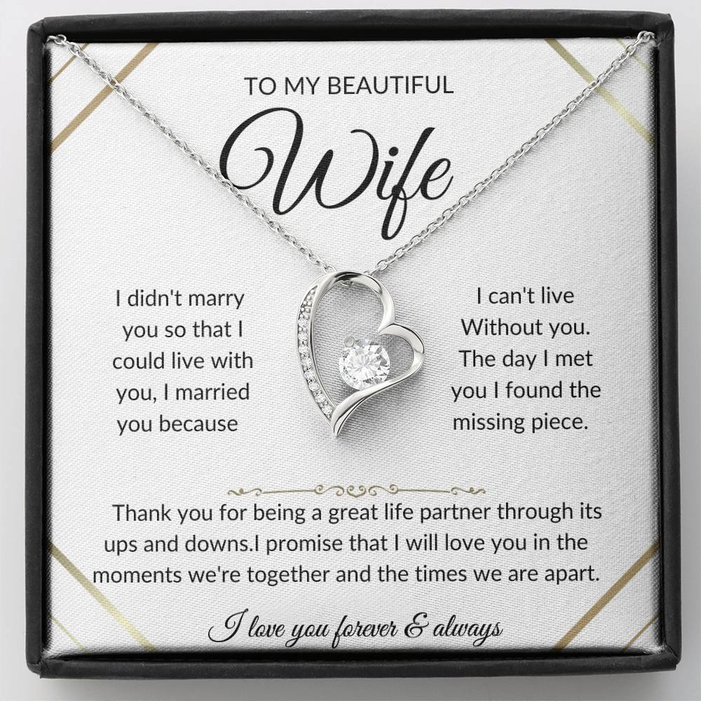 Wife neclace.Beautifyl gift for her.Gift idea for her