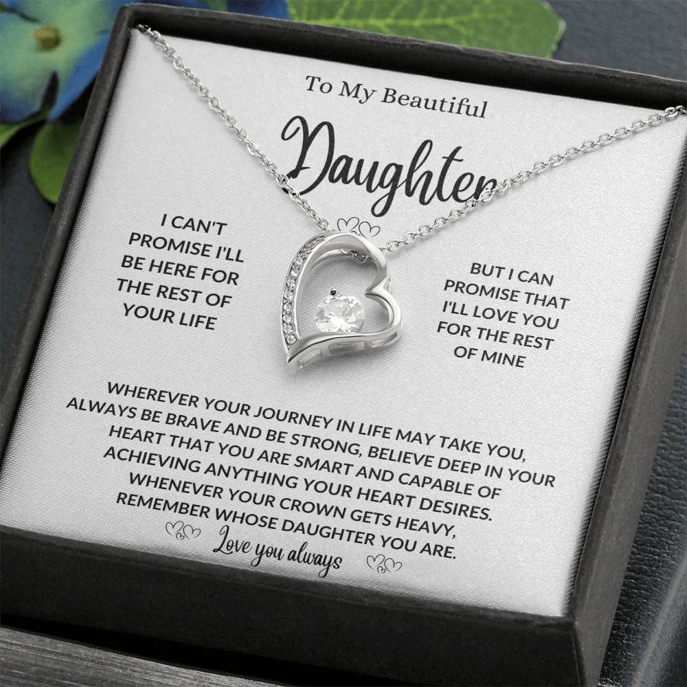 To my daughter necklace gift from mom or dad,Best birthday  graduation present  for her