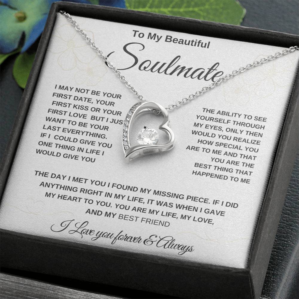 Birthday Soulmate Necklace Gift for Wife, Christmas Gifts For Women, Anniversary Gift For Wife