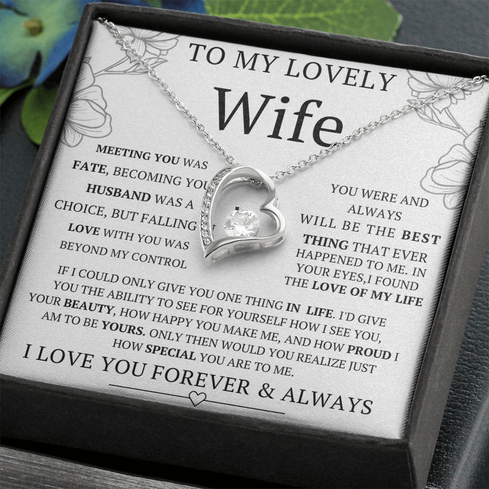 Wife Necklace Gift for Wife Anniversary Birthday Valentine Jewelry
