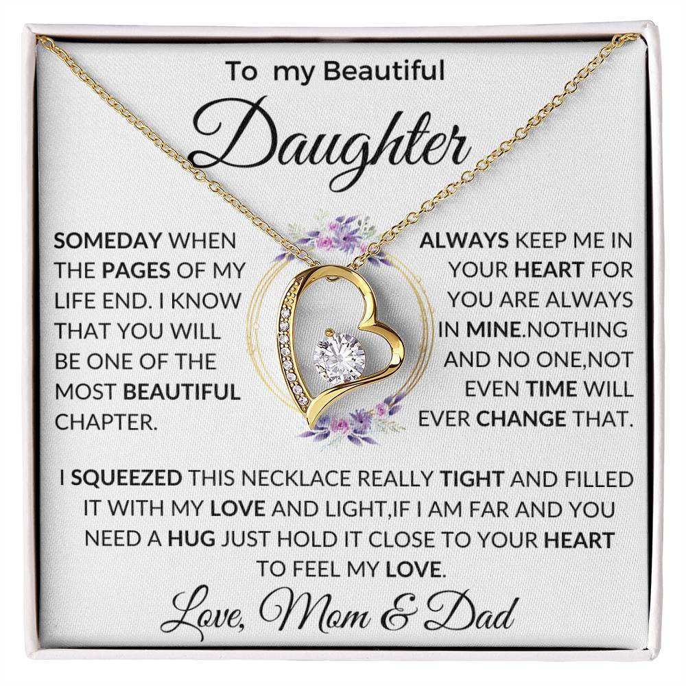 Daughter Necklace, Gift for Daughter from Dad, Daughter Father Necklace gift