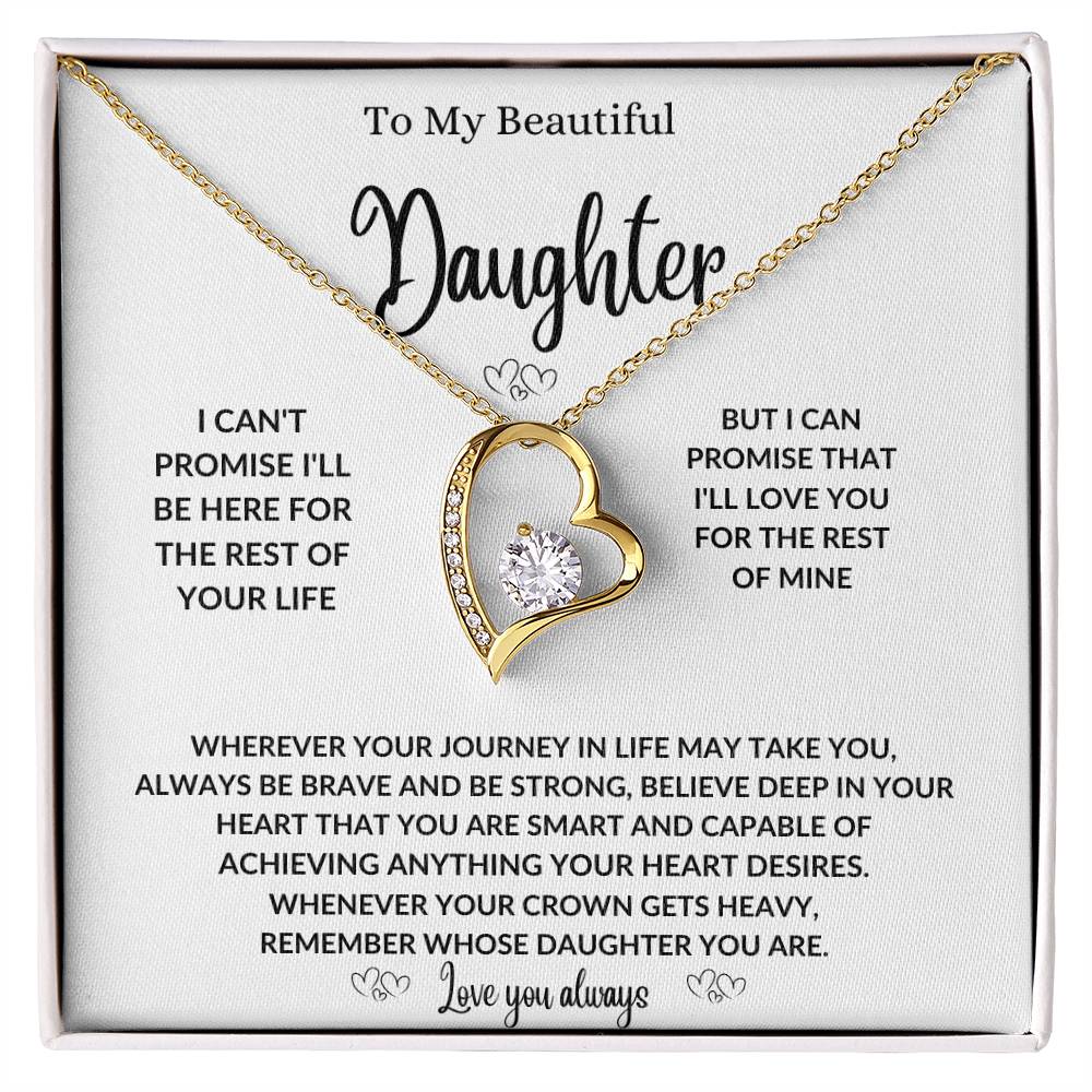 To my daughter necklace gift from mom or dad,Best birthday  graduation present  for her