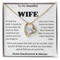 To My wife gift necklace from husban,partner ,/birthday gift from husband