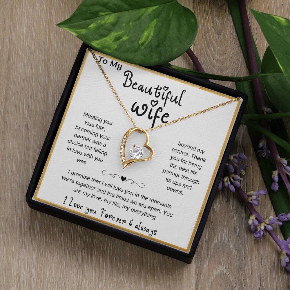 Wife soulmate necklace, Romantic partner jewelry, Special B-day gift for my wife