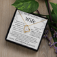 Wife Necklace Gift for Wife Anniversary Birthday Valentine Jewelry