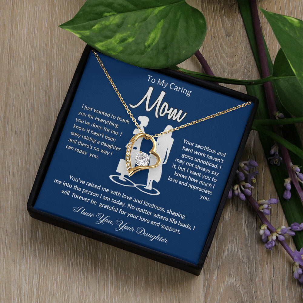 Meaningful daughter to mom necklace gift for Mother's Day. to my mom necklace gift from daughter.mom gift idea