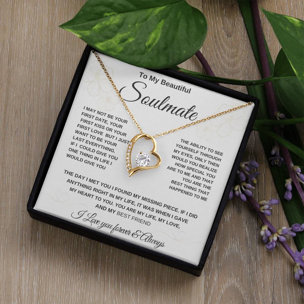 Birthday Soulmate Necklace Gift for Wife, Christmas Gifts For Women, Anniversary Gift For Wife