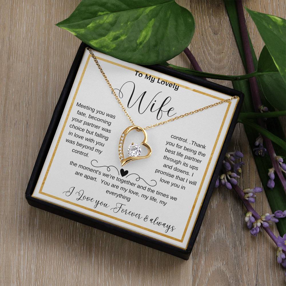 Wife soulmate necklace, Romantic partner jewelry, Special gift for my wife