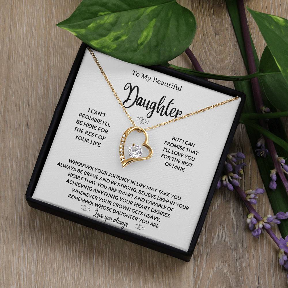 To my daughter necklace gift from mom or dad,Best birthday  graduation present  for her