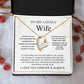 tp my wife necklace gift from husband.Christmas jewelry gift for wife
