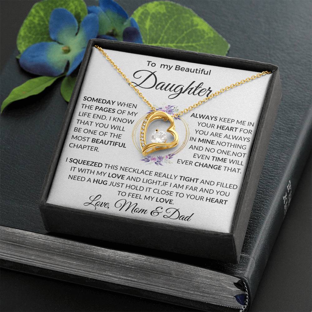 Daughter Necklace, Gift for Daughter from Dad, Daughter Father Necklace gift