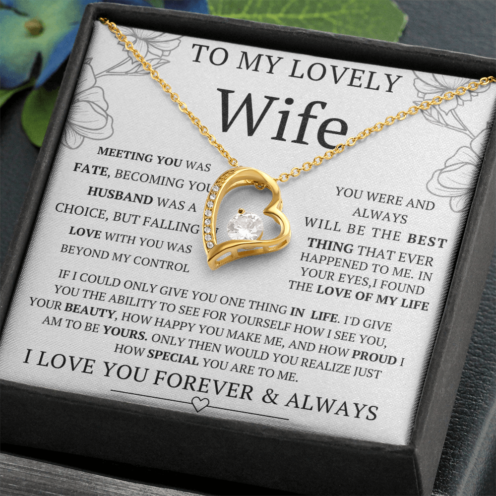 Wife Necklace Gift for Wife Anniversary Birthday Valentine Jewelry