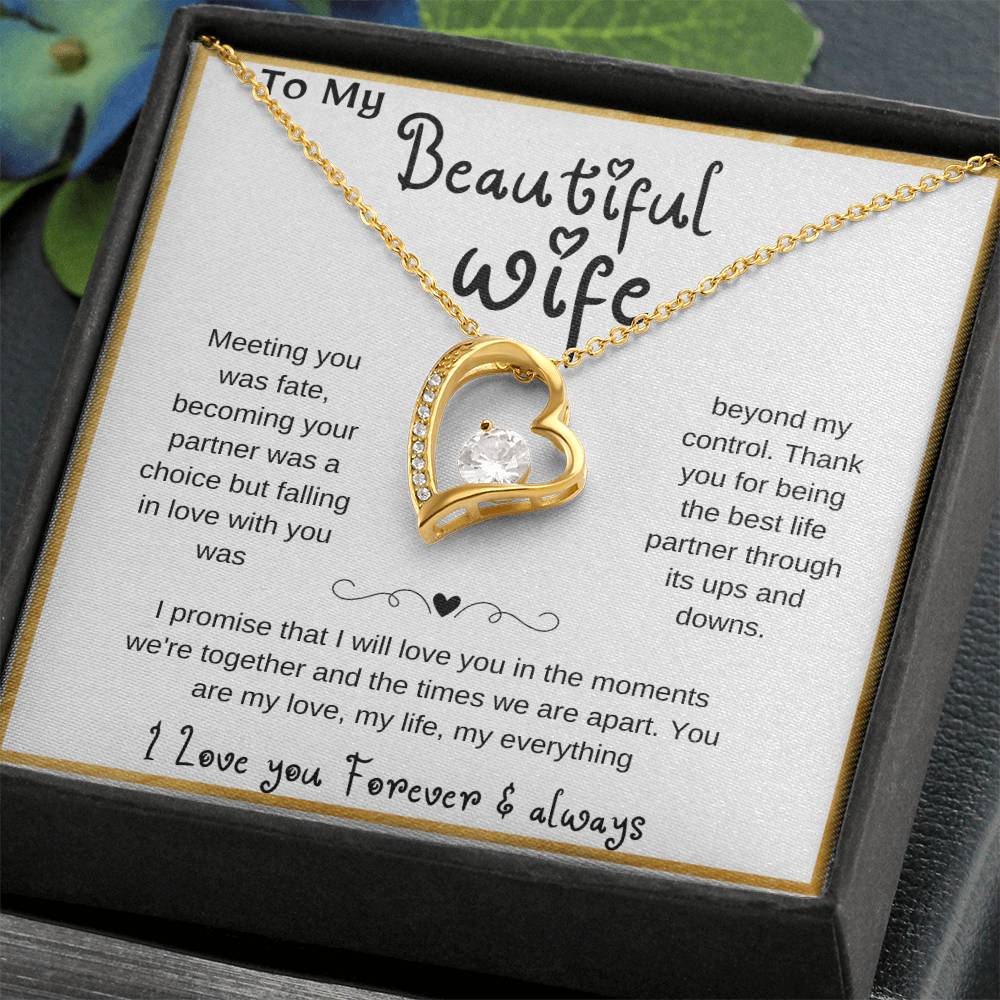 Wife soulmate necklace, Romantic partner jewelry, Special B-day gift for my wife