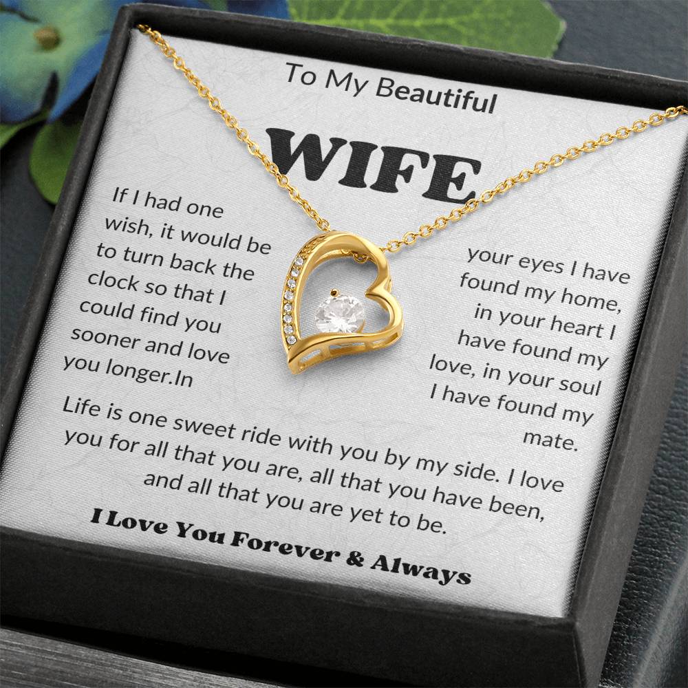 To My wife gift necklace from husban,partner ,/birthday gift from husband