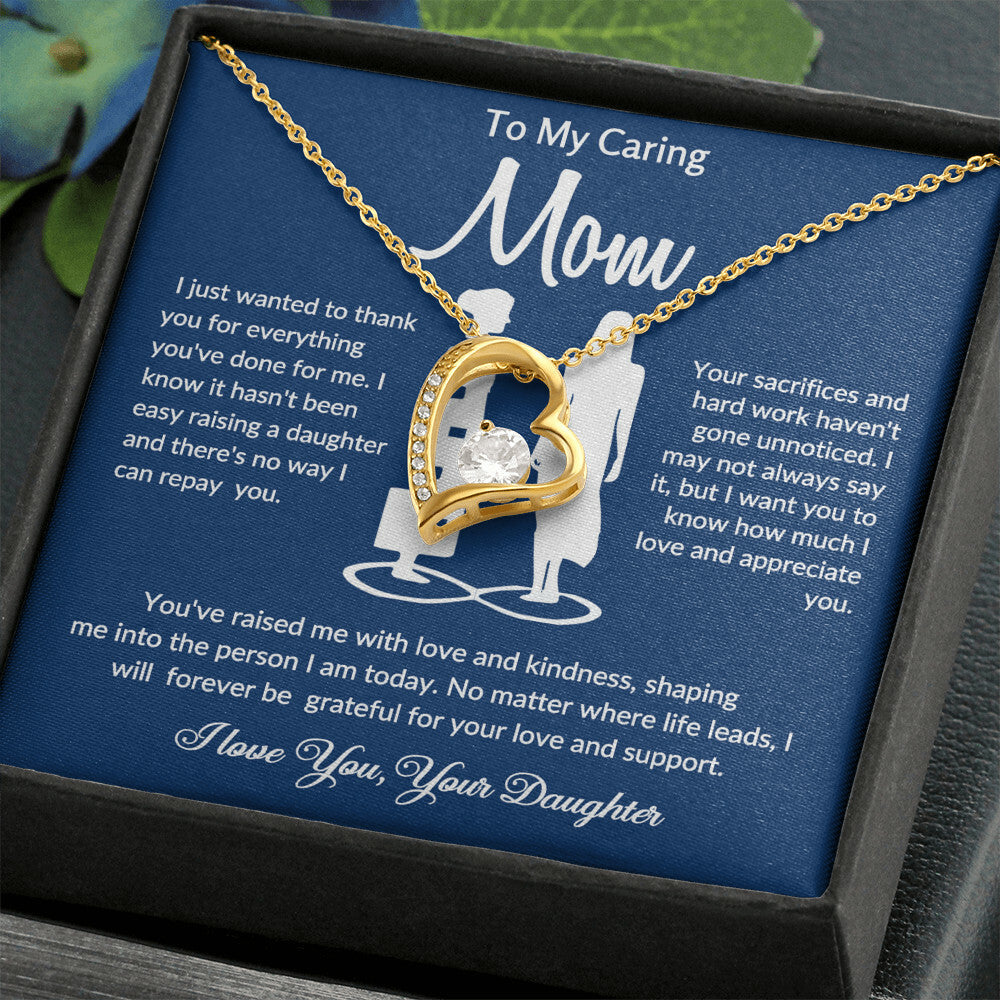 daughter to mom necklace gift for Mother's Day. to my mom necklace gift from daughter