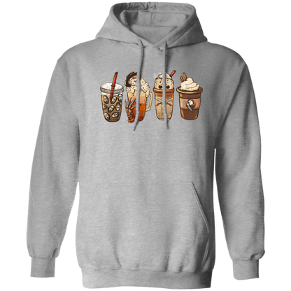 Horror Coffee Late Halloween Pullover Hoodie