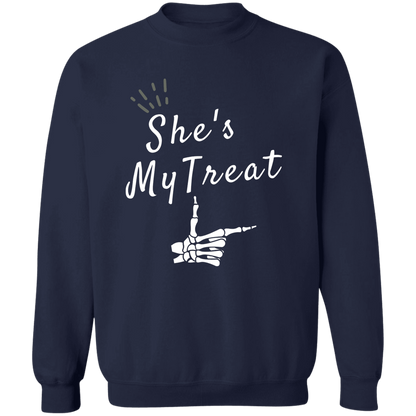 She's  my Treat  matching  unisex Halloween Z65x Crewneck Pullover Sweatshirt