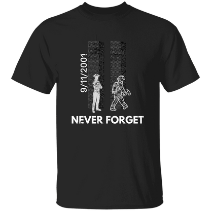 Police Firefighter Tribute Never Forget unisex T-Shirt