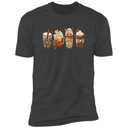 Horror Coffee Late Halloween  Premium Short Sleeve Tee