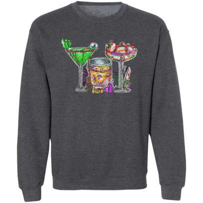 Horror Movie Halloween Drink Pullover Crewneck Sweatshirt