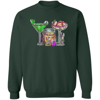 Horror Movie Halloween Drink Pullover Crewneck Sweatshirt