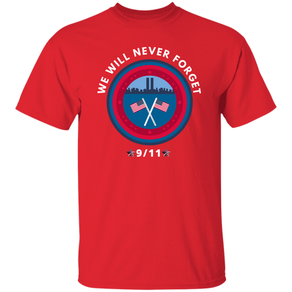 NEVER FORGET AMERICAN FLAG UNISEX   T-Shirt