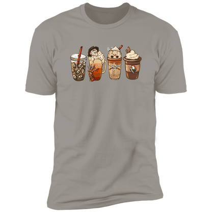 Horror Coffee Late Halloween  Premium Short Sleeve Tee