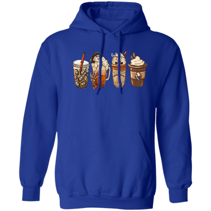 Horror Coffee Late Halloween Pullover Hoodie